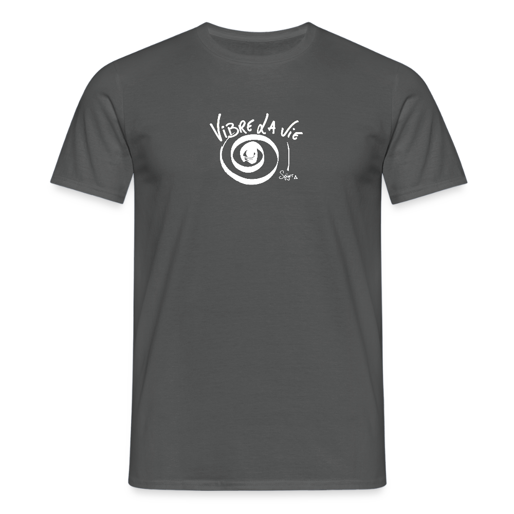 T-Shirt Spyrr pour homme - Vibre la Vie - charbon