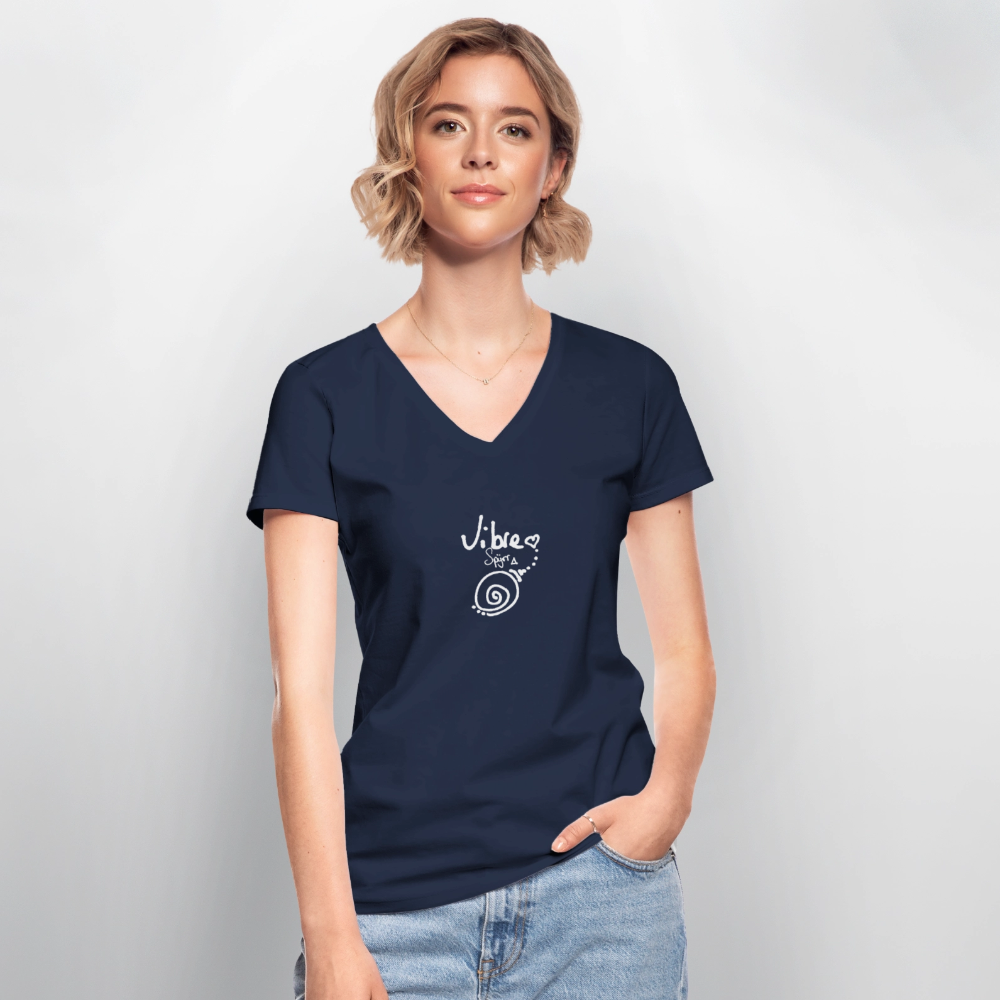 TEE-SHIRT SPYRR POUR FEMME : " Vibre " - marine