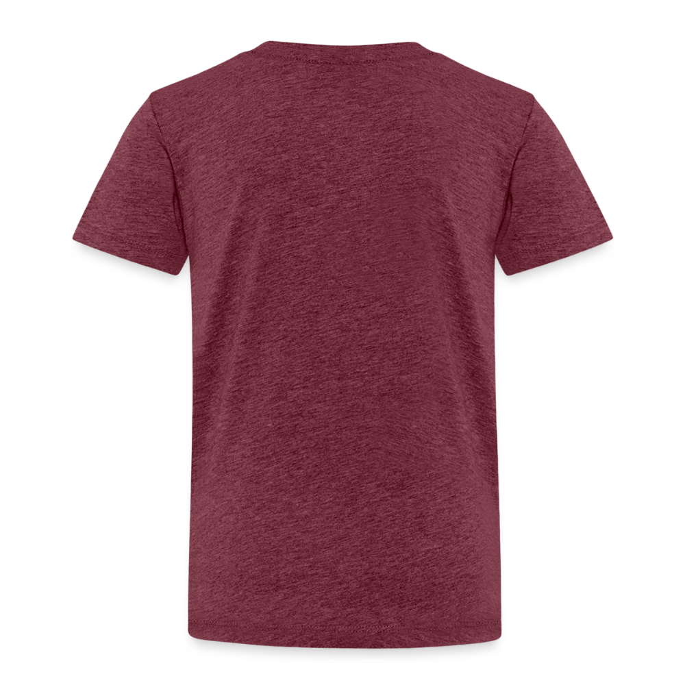TEE-SHIRT SPYRR POUR ENFANT : " Vibre Humaïnous " - rouge bordeaux chiné