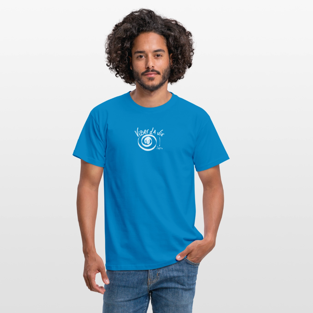 T-Shirt Spyrr pour homme - Vibre la Vie - bleu royal
