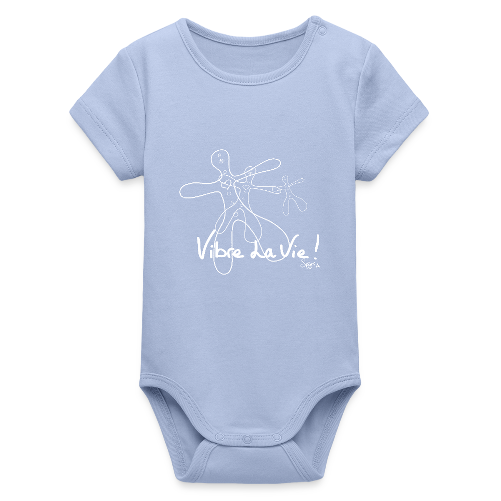 Body Bébé bio manches courtes - ciel