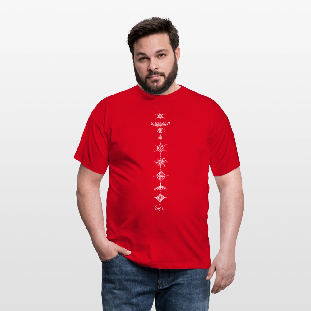 T-Shirt Spyrr pour homme - Vibre tes Chakras - rouge