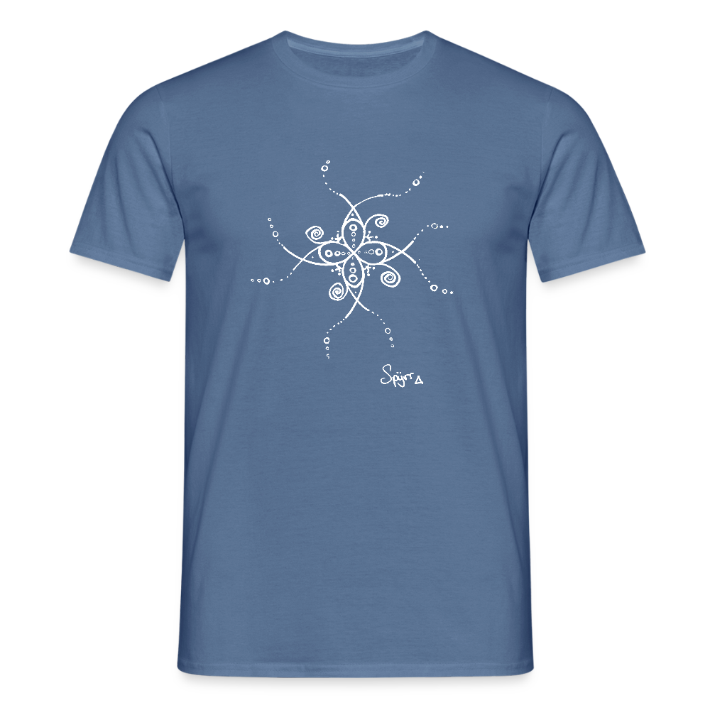 T-Shirt Spyrr pour homme - Les papillons de Lumia - bleu pigeon