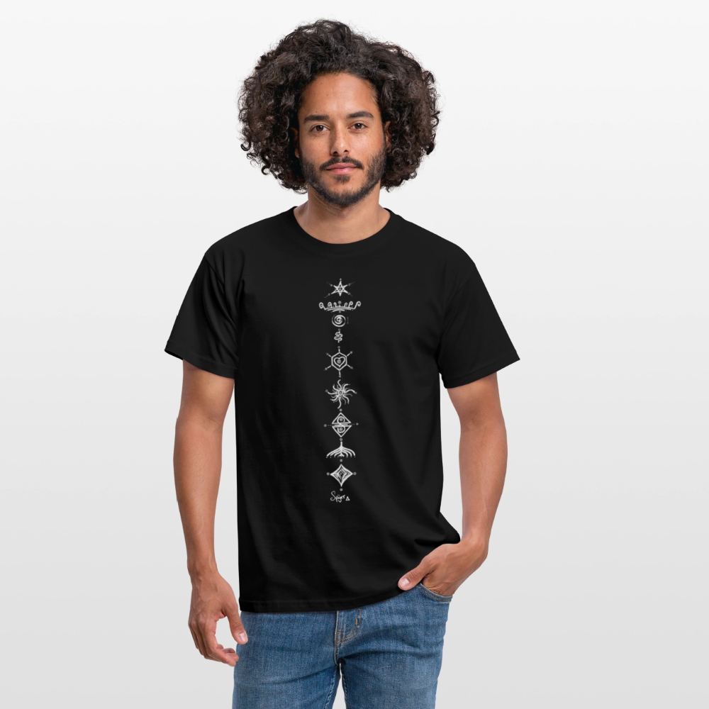 T-Shirt Spyrr pour homme - Vibre tes Chakras - noir