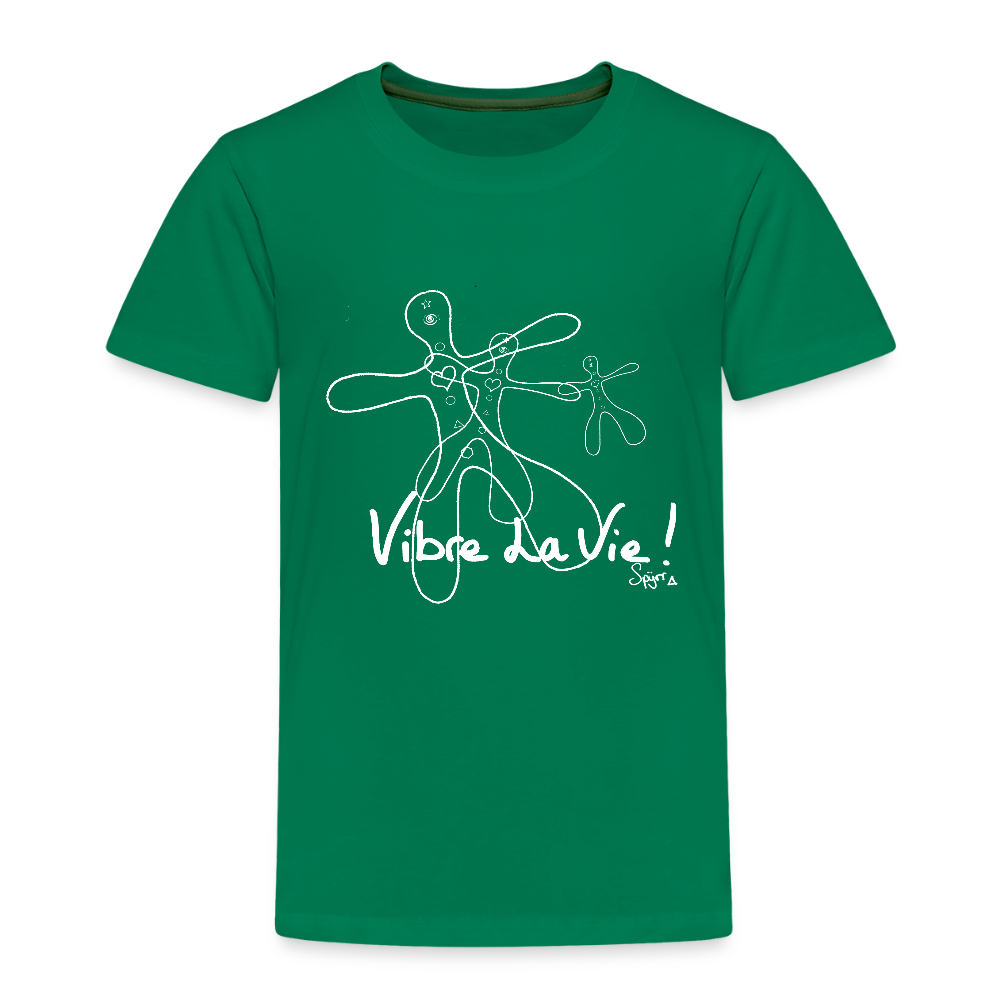 TEE-SHIRT SPYRR POUR ENFANT : " Vibre Humaïnous " - vert