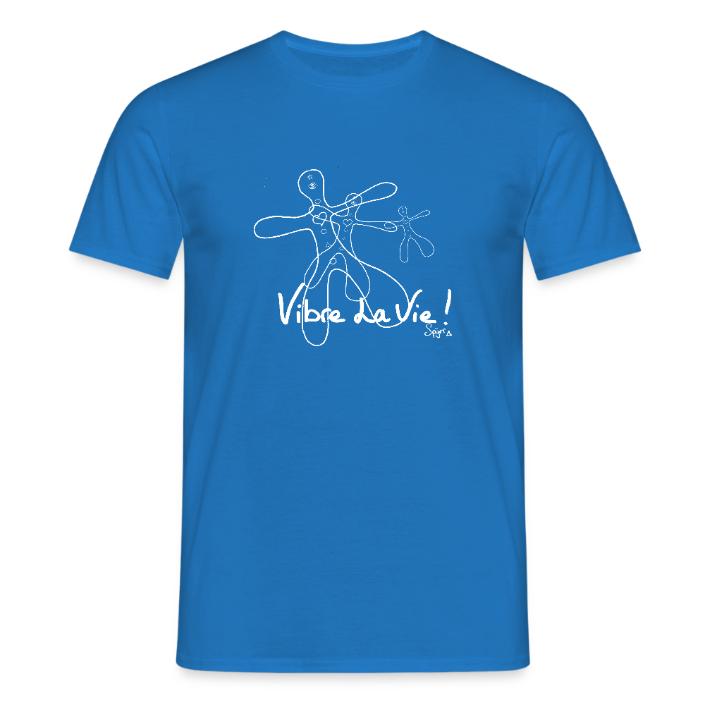 T-Shirt Spyrr pour homme - Vibre la vie Humaïnous - bleu royal