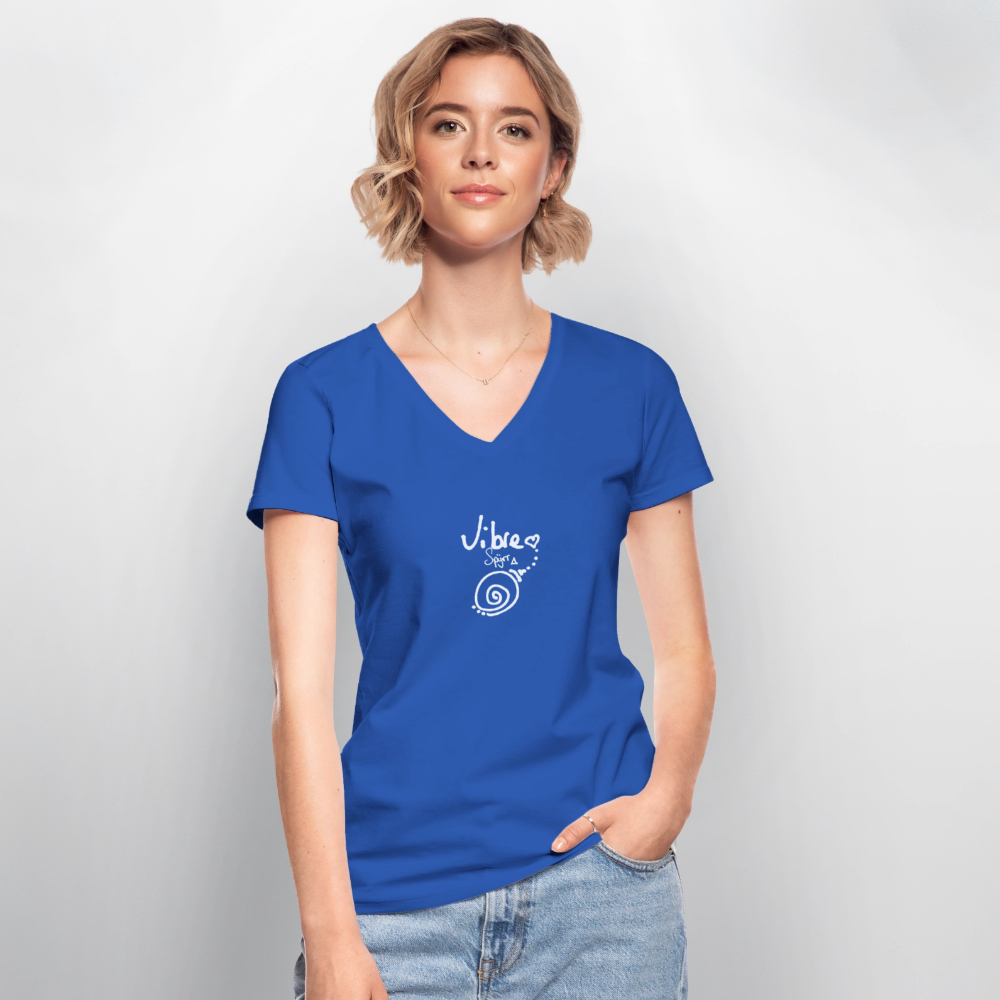 TEE-SHIRT SPYRR POUR FEMME : " Vibre " - bleu royal