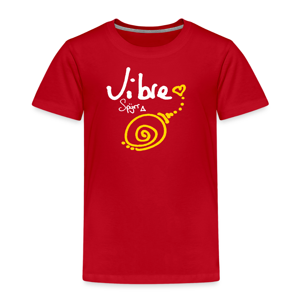 TEE-SHIRT SPYRR POUR ENFANT : " Vibre en couleur " - rouge