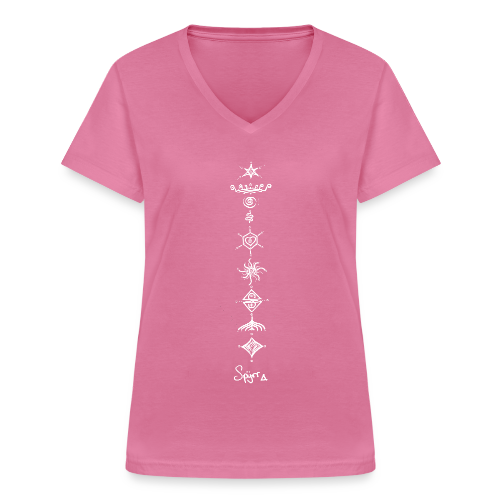 TEE-SHIRT SPYRR POUR FEMME : " Vibre tes Chakras " - rose