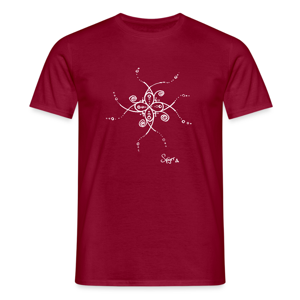 T-Shirt Spyrr pour homme - Les papillons de Lumia - rouge brique