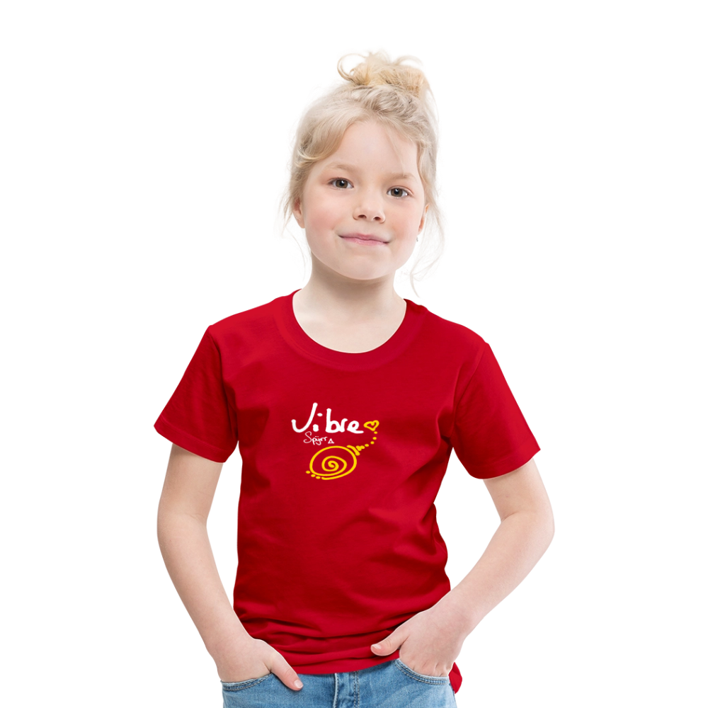 TEE-SHIRT SPYRR POUR ENFANT : " Vibre en couleur " - rouge