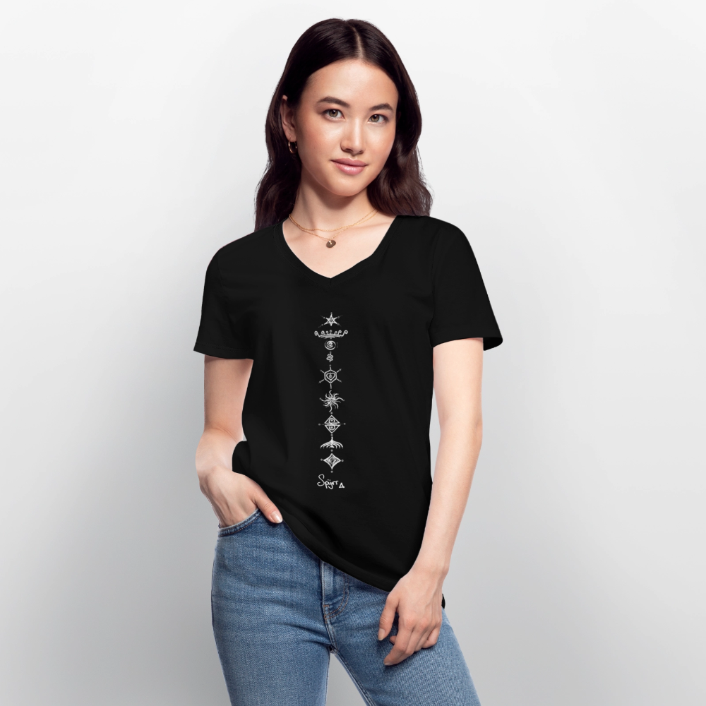 TEE-SHIRT SPYRR POUR FEMME : " Vibre tes Chakras " - noir