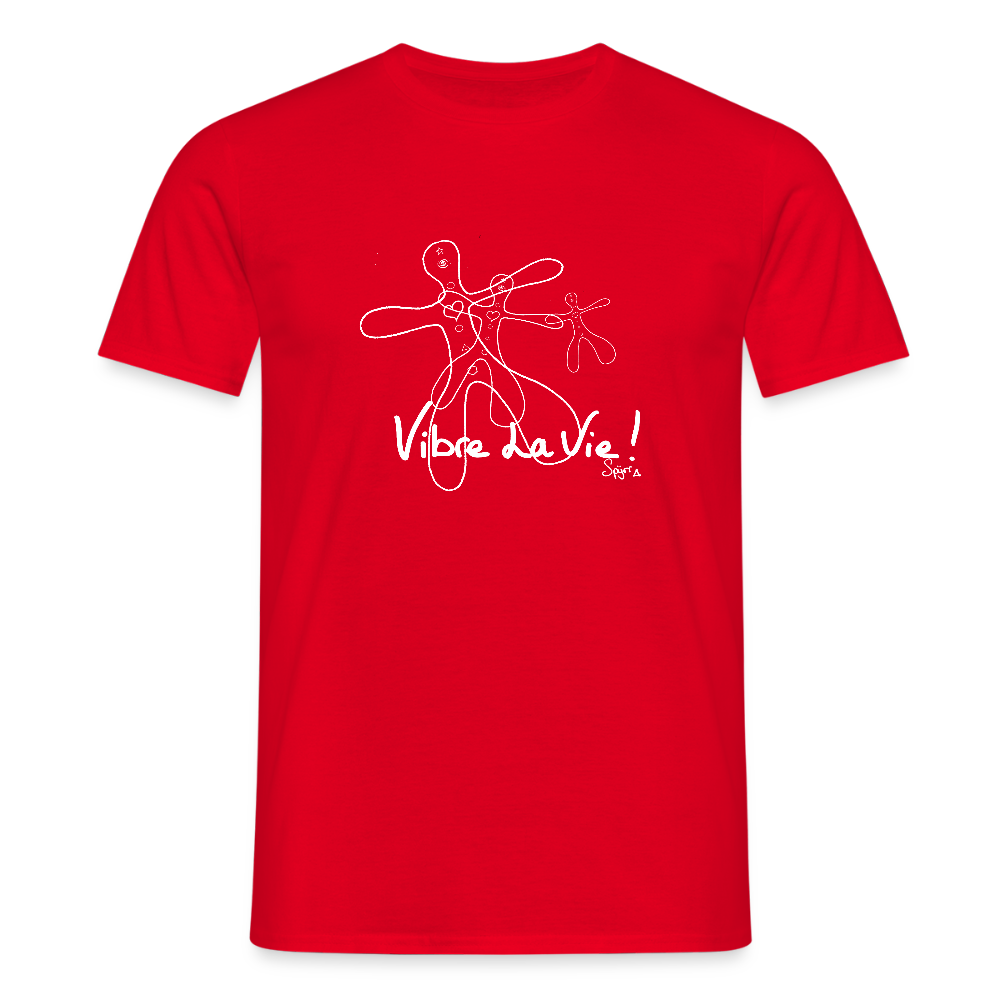 T-Shirt Spyrr pour homme - Vibre la vie Humaïnous - rouge