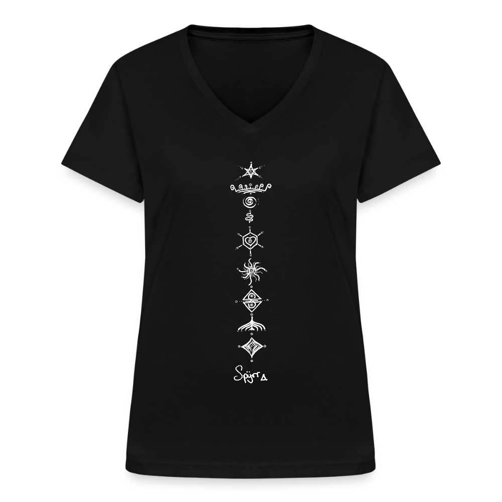 TEE-SHIRT SPYRR POUR FEMME : " Vibre tes Chakras " - noir