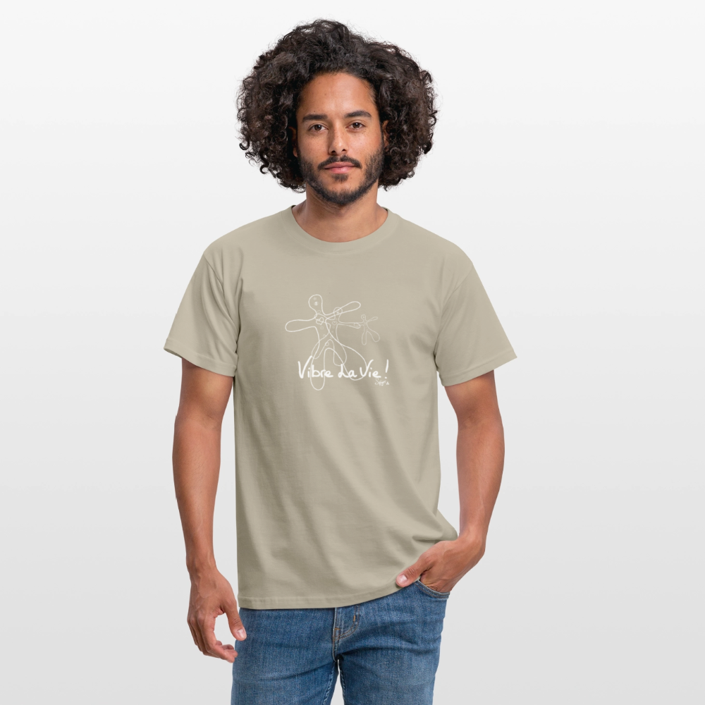 T-Shirt Spyrr pour homme - Vibre la vie Humaïnous - beige sable