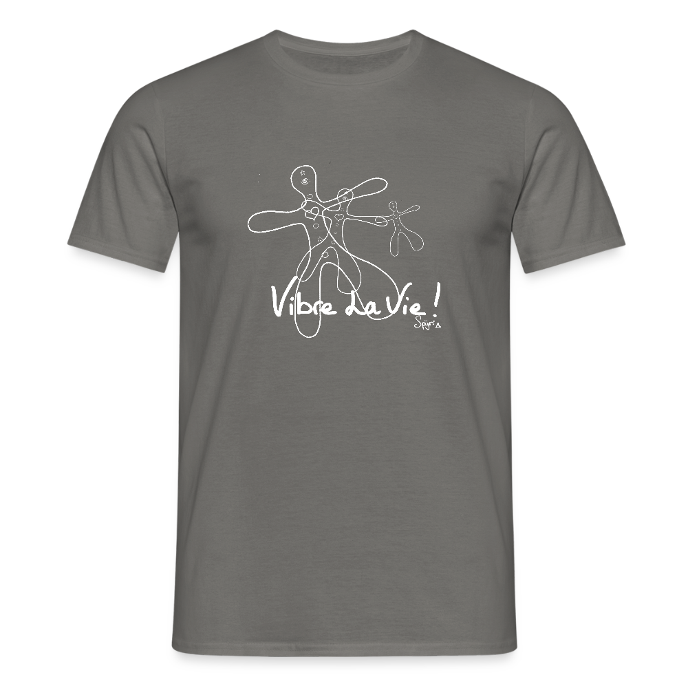 T-Shirt Spyrr pour homme - Vibre la vie Humaïnous - gris graphite