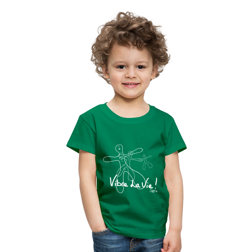 TEE-SHIRT SPYRR POUR ENFANT : " Vibre Humaïnous " - vert