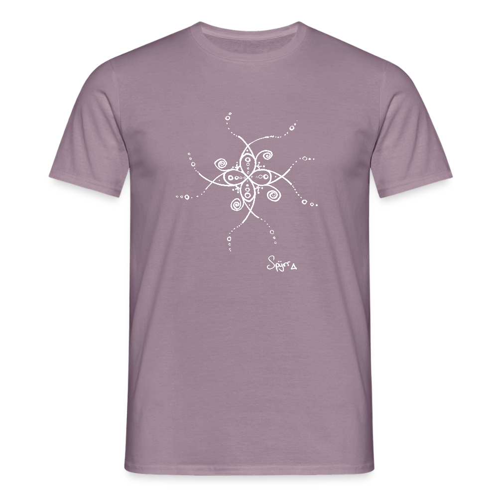 T-Shirt Spyrr pour homme - Les papillons de Lumia - mauve gris
