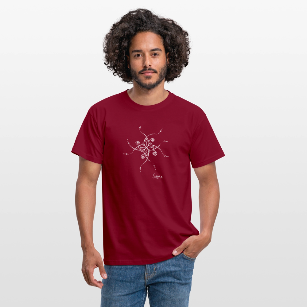 T-Shirt Spyrr pour homme - Les papillons de Lumia - rouge brique