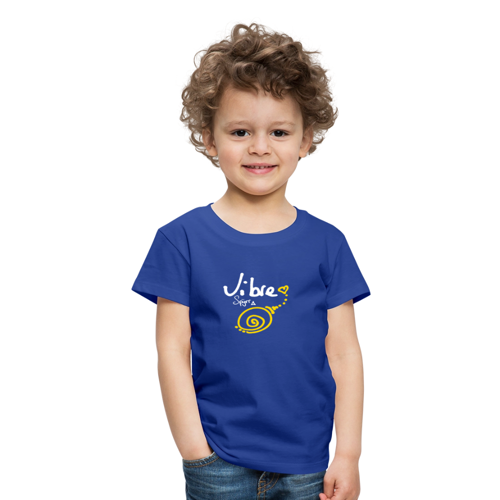 TEE-SHIRT SPYRR POUR ENFANT : " Vibre en couleur " - bleu roi