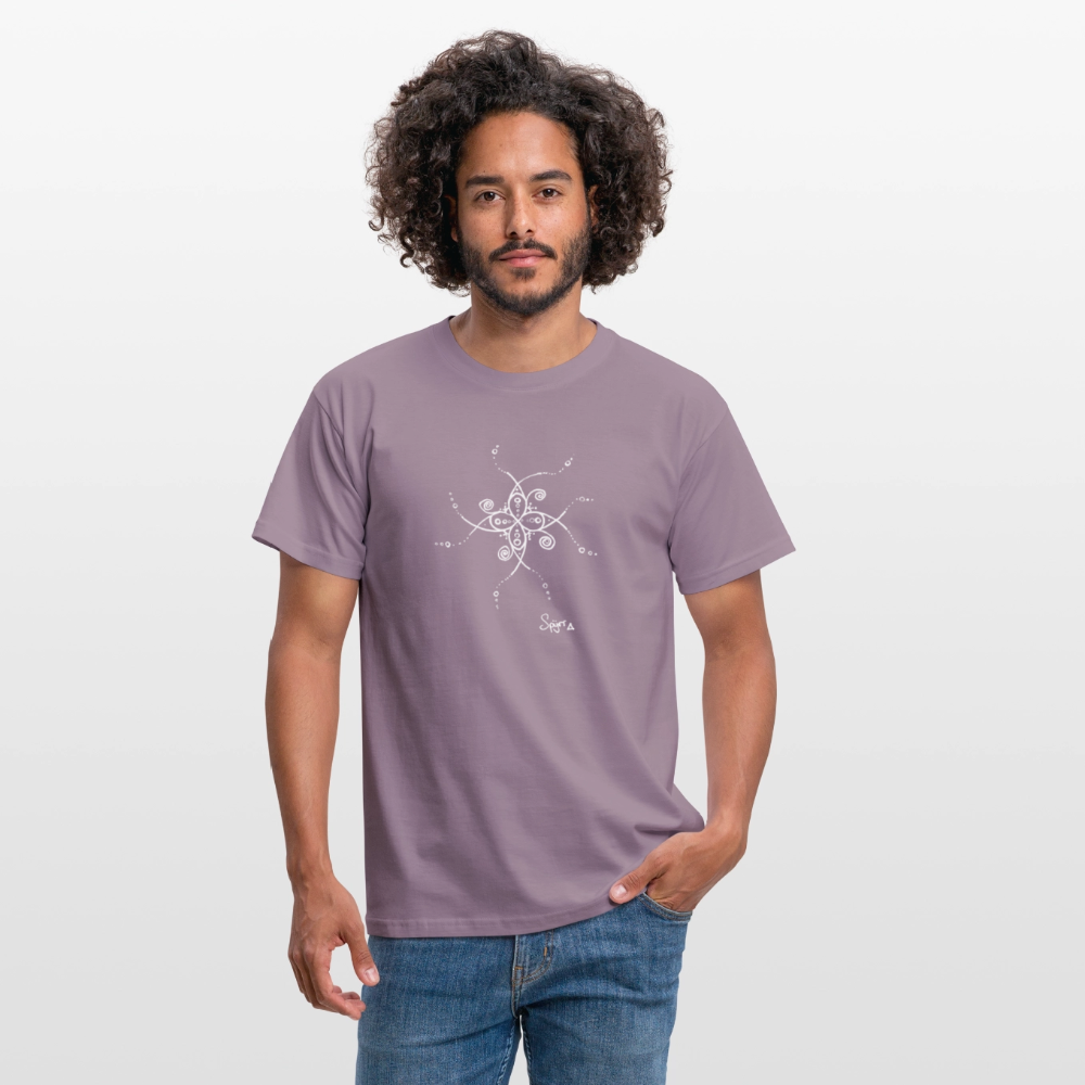 T-Shirt Spyrr pour homme - Les papillons de Lumia - mauve gris