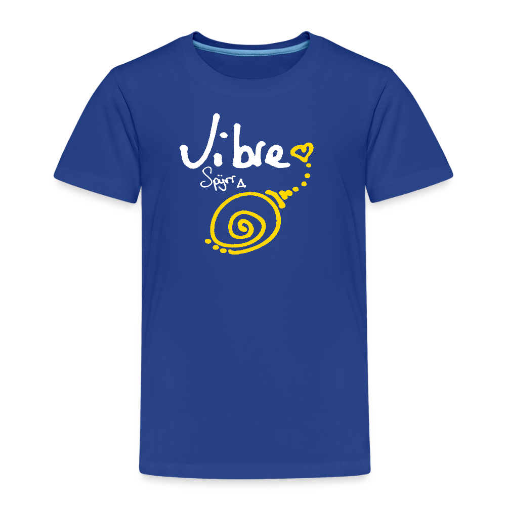 TEE-SHIRT SPYRR POUR ENFANT : " Vibre en couleur " - bleu roi