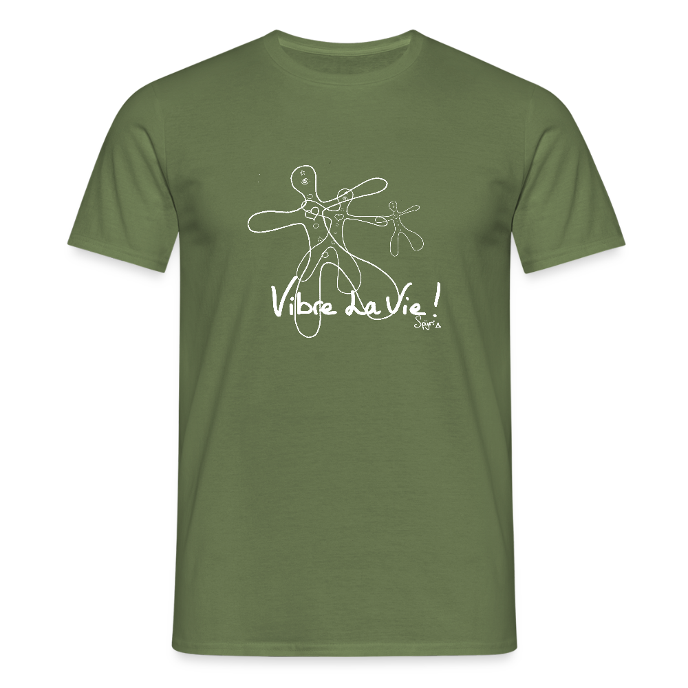 T-Shirt Spyrr pour homme - Vibre la vie Humaïnous - vert militaire