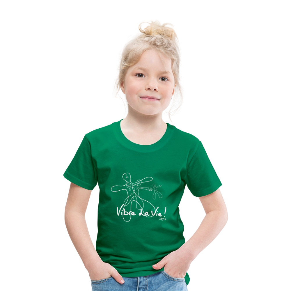 TEE-SHIRT SPYRR POUR ENFANT : " Vibre Humaïnous " - vert