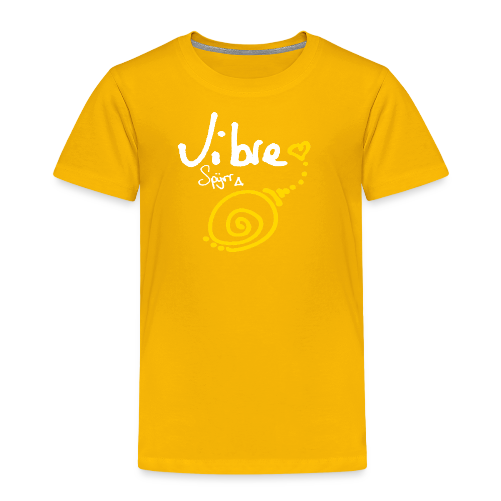 TEE-SHIRT SPYRR POUR ENFANT : " Vibre en couleur " - jaune soleil