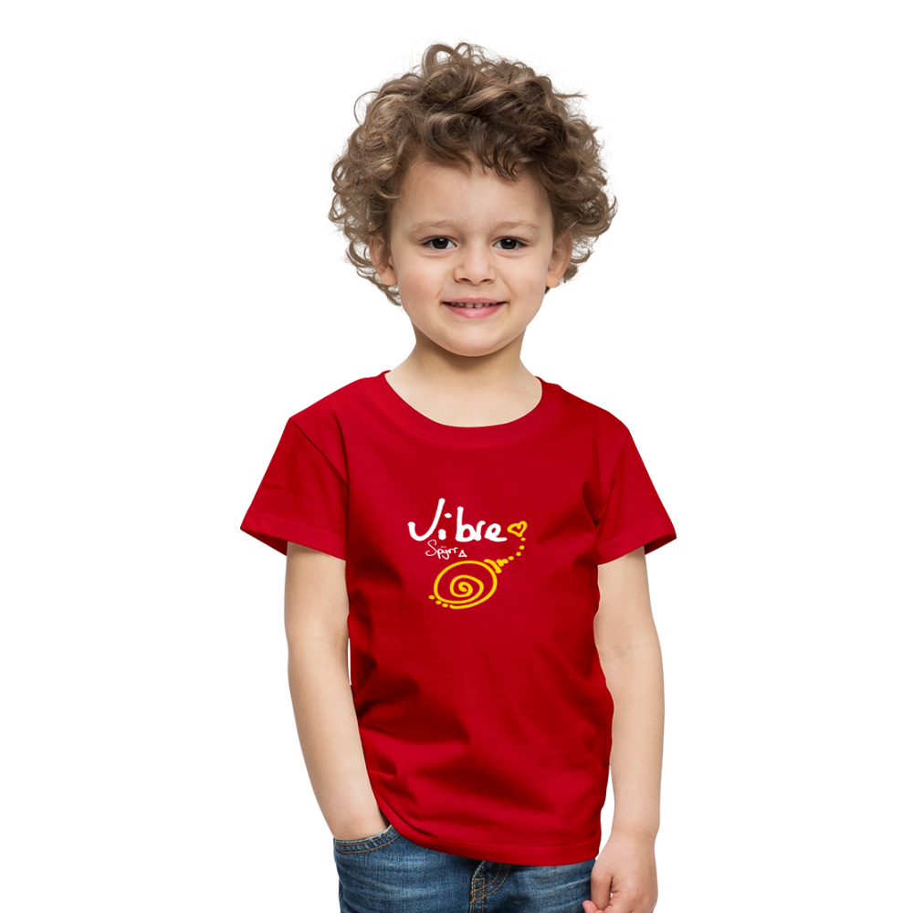 TEE-SHIRT SPYRR POUR ENFANT : " Vibre en couleur " - rouge