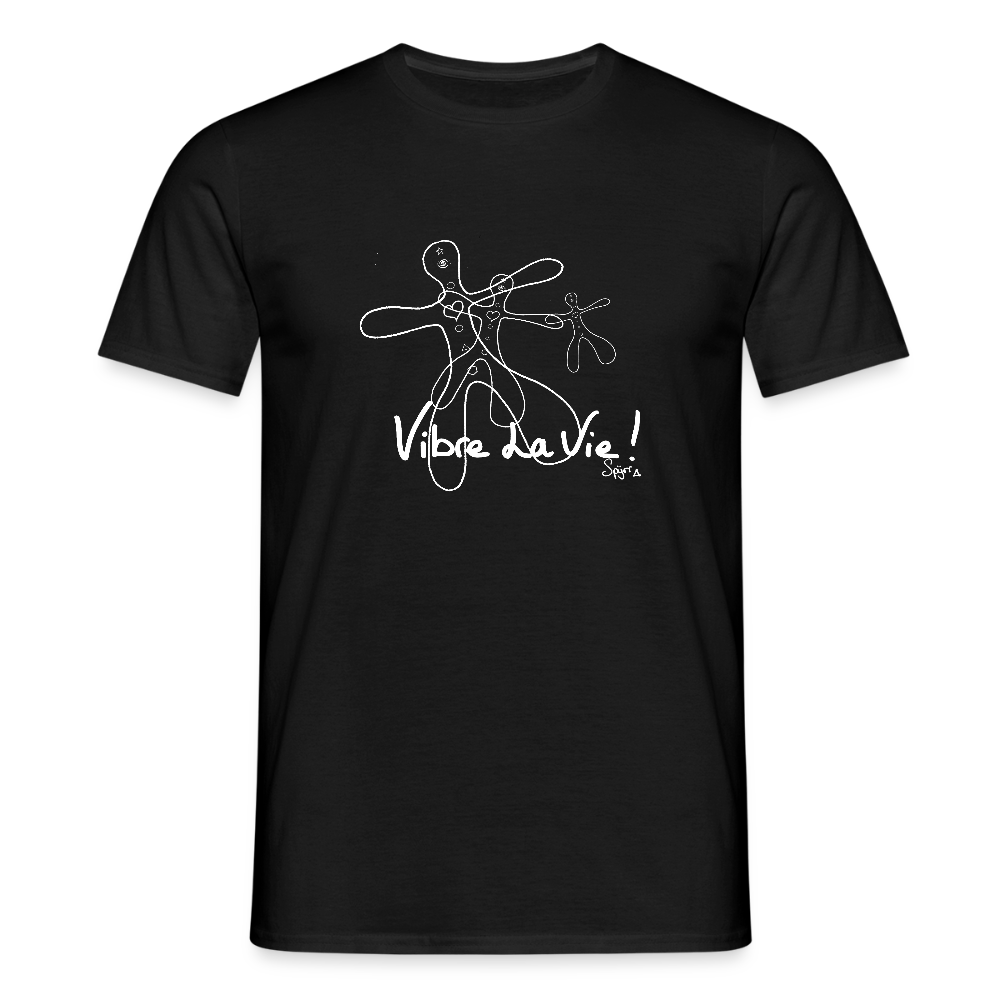 T-Shirt Spyrr pour homme - Vibre la vie Humaïnous - noir