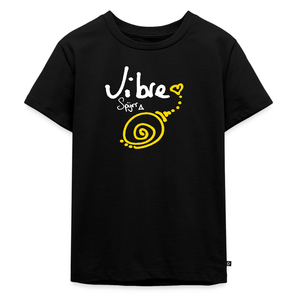 TEE-SHIRT SPYRR POUR ENFANT : " Vibre en couleur " - noir