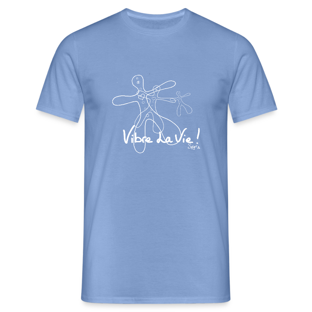 T-Shirt Spyrr pour homme - Vibre la vie Humaïnous - carolina blue