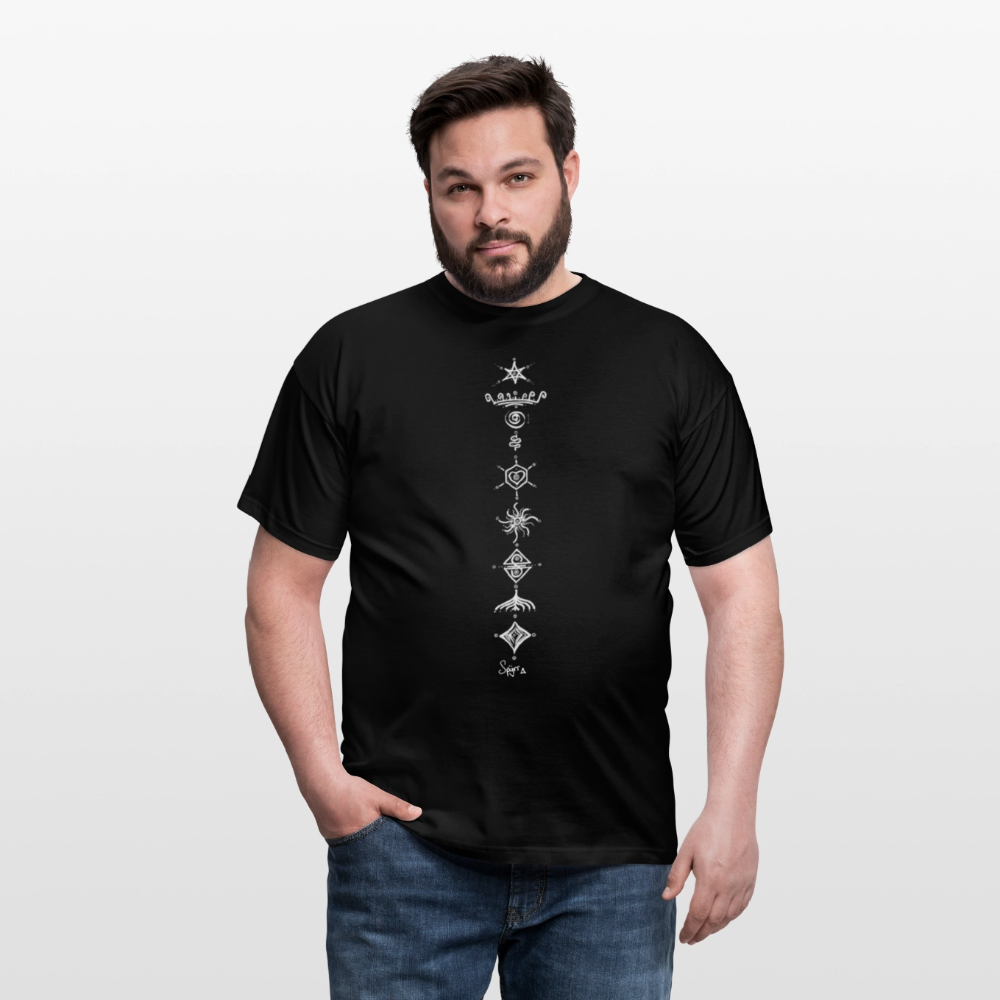 T-Shirt Spyrr pour homme - Vibre tes Chakras - noir
