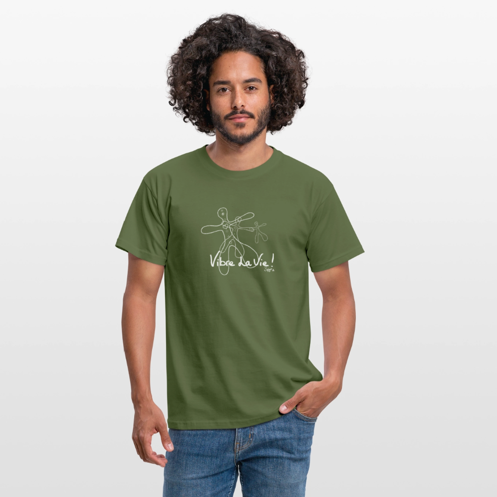 T-Shirt Spyrr pour homme - Vibre la vie Humaïnous - vert militaire