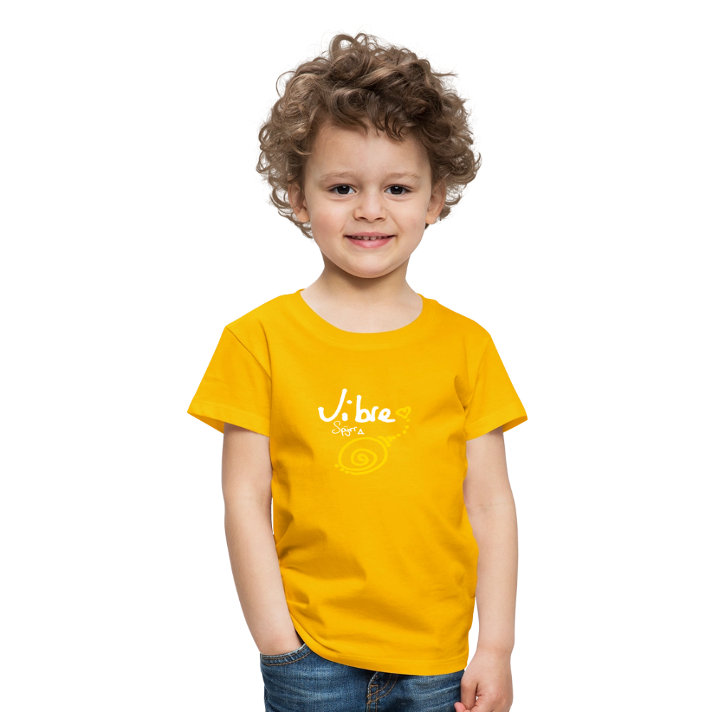 TEE-SHIRT SPYRR POUR ENFANT : " Vibre en couleur " - jaune soleil