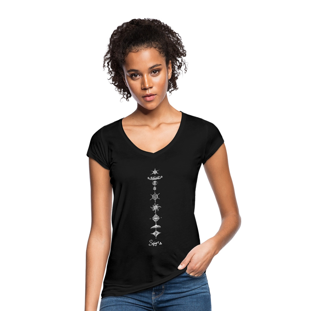 TEE-SHIRT SPYRR POUR FEMME : " Vibre tes Chakras " - noir