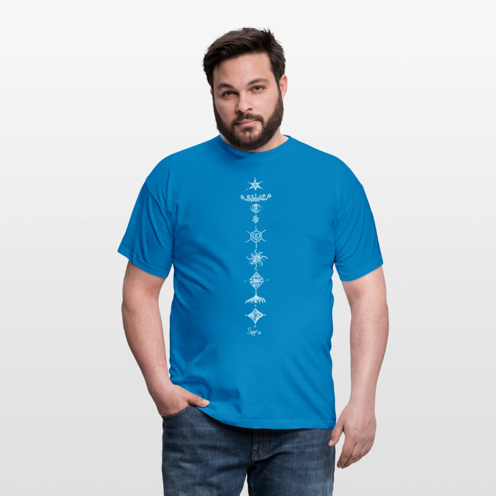 T-Shirt Spyrr pour homme - Vibre tes Chakras - bleu royal