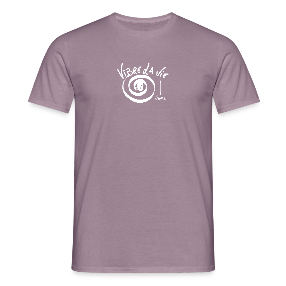 T-Shirt Spyrr pour homme - Vibre la Vie - mauve gris
