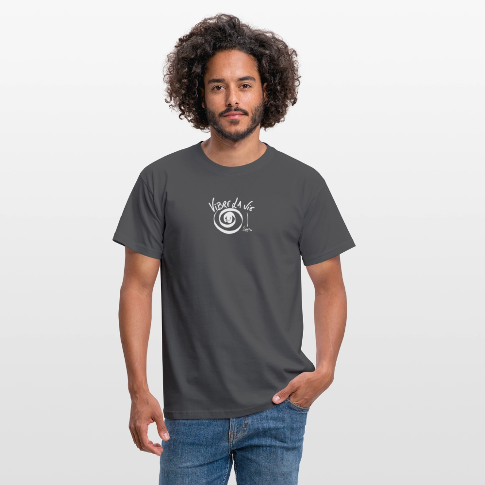 T-Shirt Spyrr pour homme - Vibre la Vie - charbon