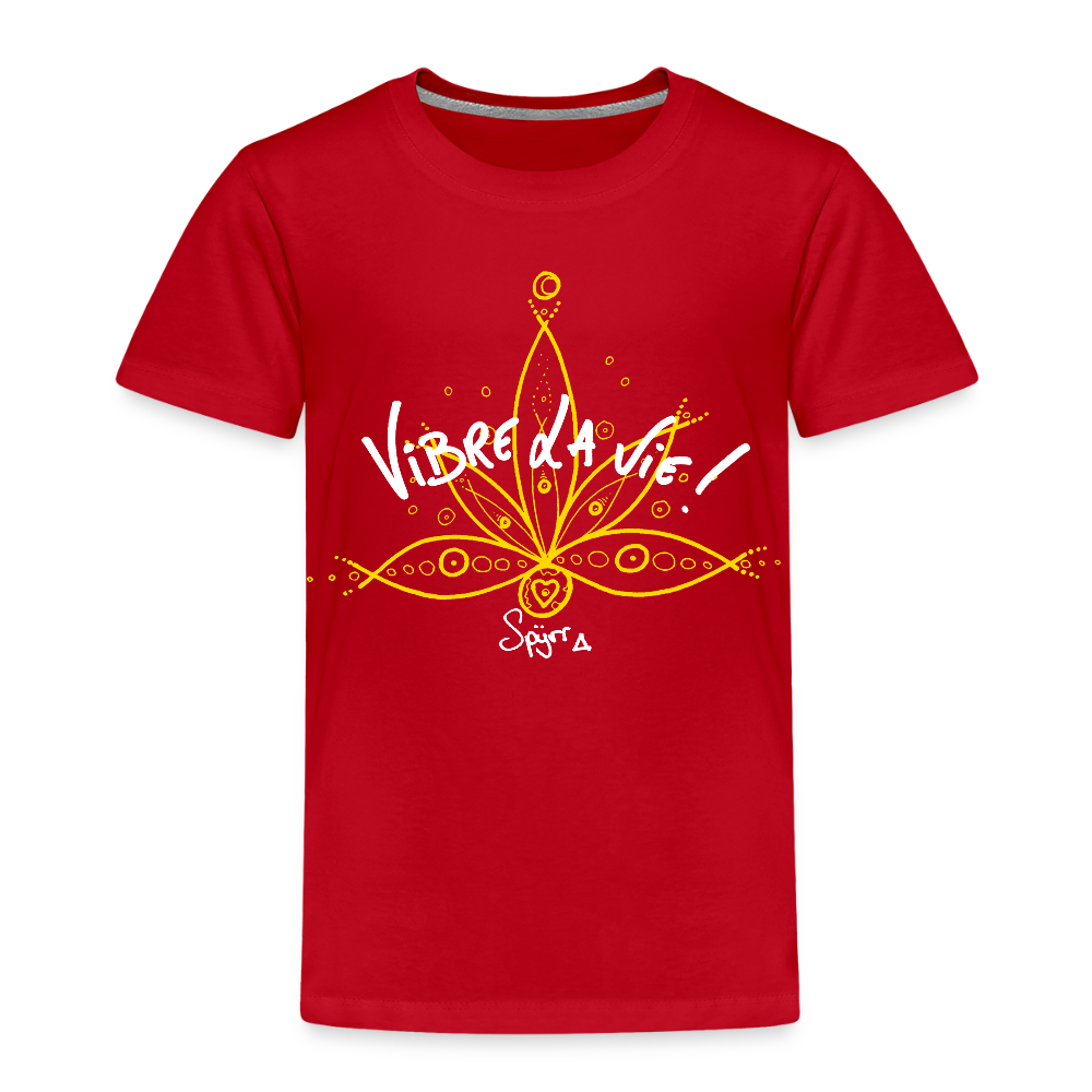 TEE-SHIRT SPYRR POUR ENFANT : " Les lotus de Lumia" - rouge