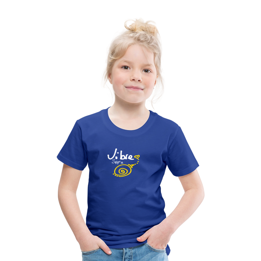 TEE-SHIRT SPYRR POUR ENFANT : " Vibre en couleur " - bleu roi