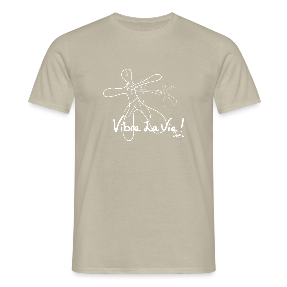 T-Shirt Spyrr pour homme - Vibre la vie Humaïnous - beige sable