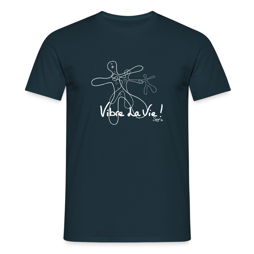 T-Shirt Spyrr pour homme - Vibre la vie Humaïnous - marine