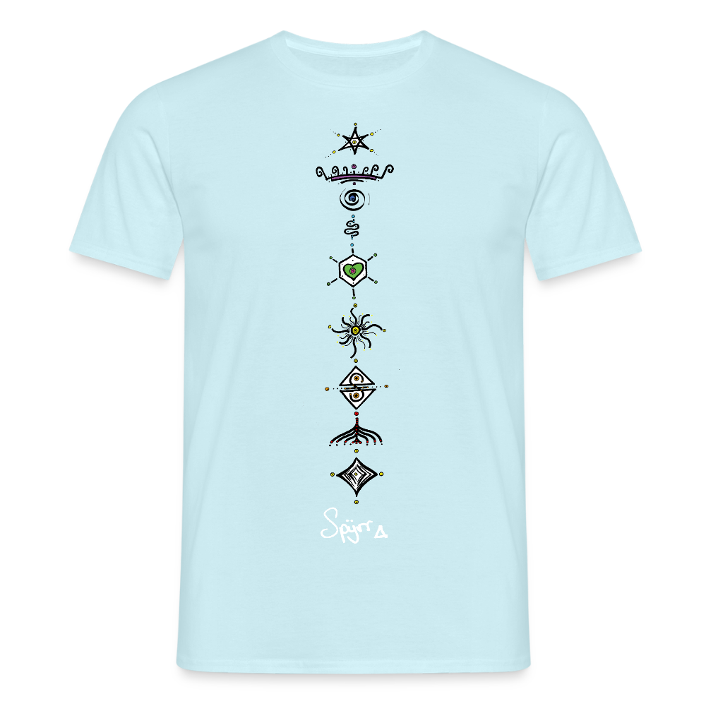 T-Shirt Spyrr pour homme - Vibre tes chakras - ciel
