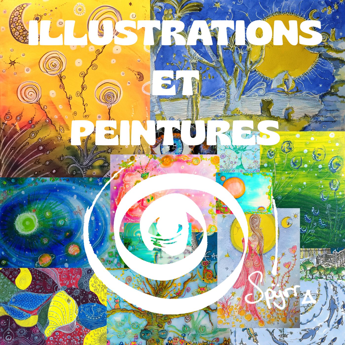 Tableau encadré Spyrr " L'Univers" - Illustration