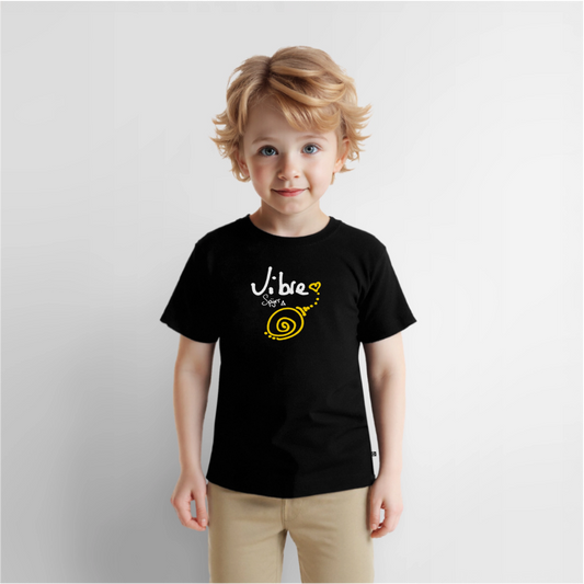 TEE-SHIRT SPYRR  POUR ENFANT : " Vibre en couleur " - noir