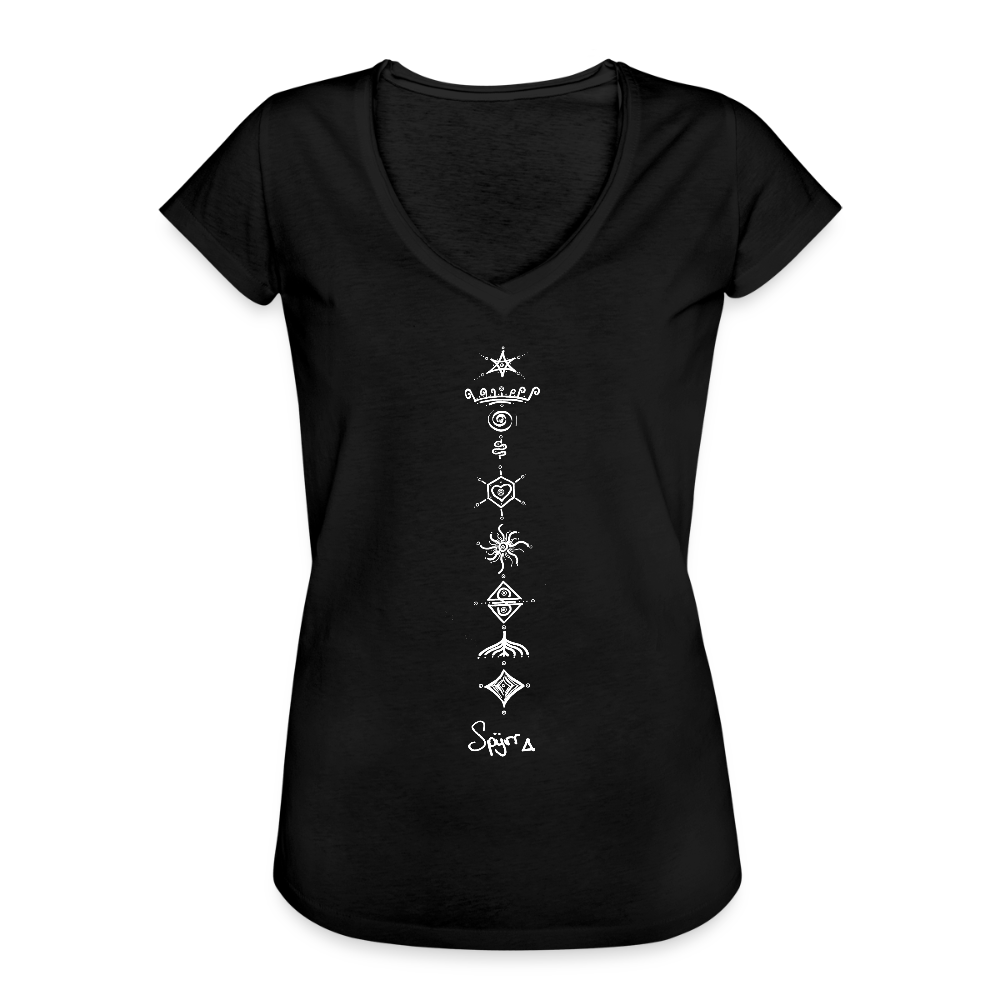 TEE-SHIRT SPYRR  POUR FEMME : " Vibre tes Chakras  " - noir