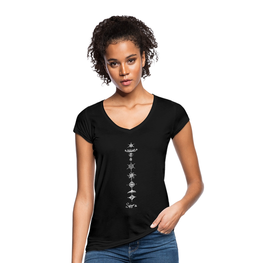 TEE-SHIRT SPYRR  POUR FEMME : " Vibre tes Chakras  " - noir