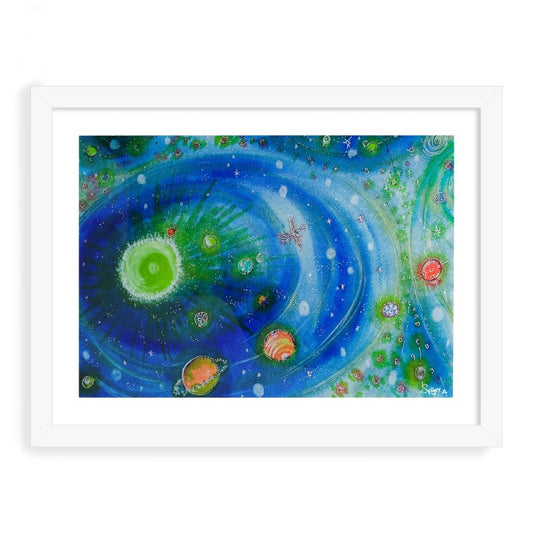 Tableau encadré Spyrr " L'Univers" - Illustration